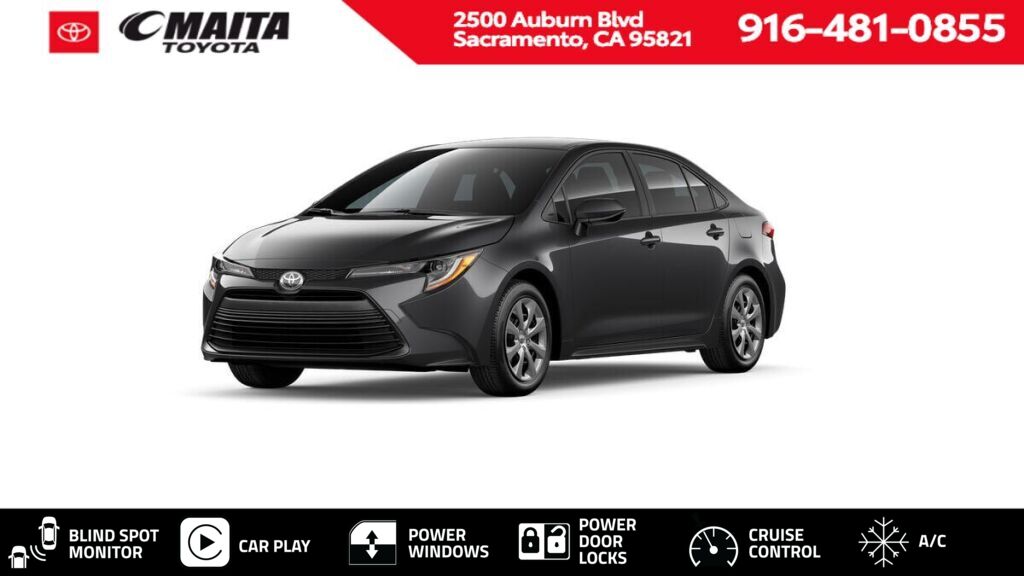 Underground 2026 Toyota Corolla Sedan Front-Wheel Drive Continuously Variable Transmission