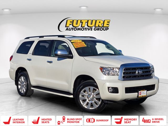 White (Blizzard Pearl) 2017 Toyota Sequoia SUV / Crossover Four-Wheel Drive 6-Speed Automatic
