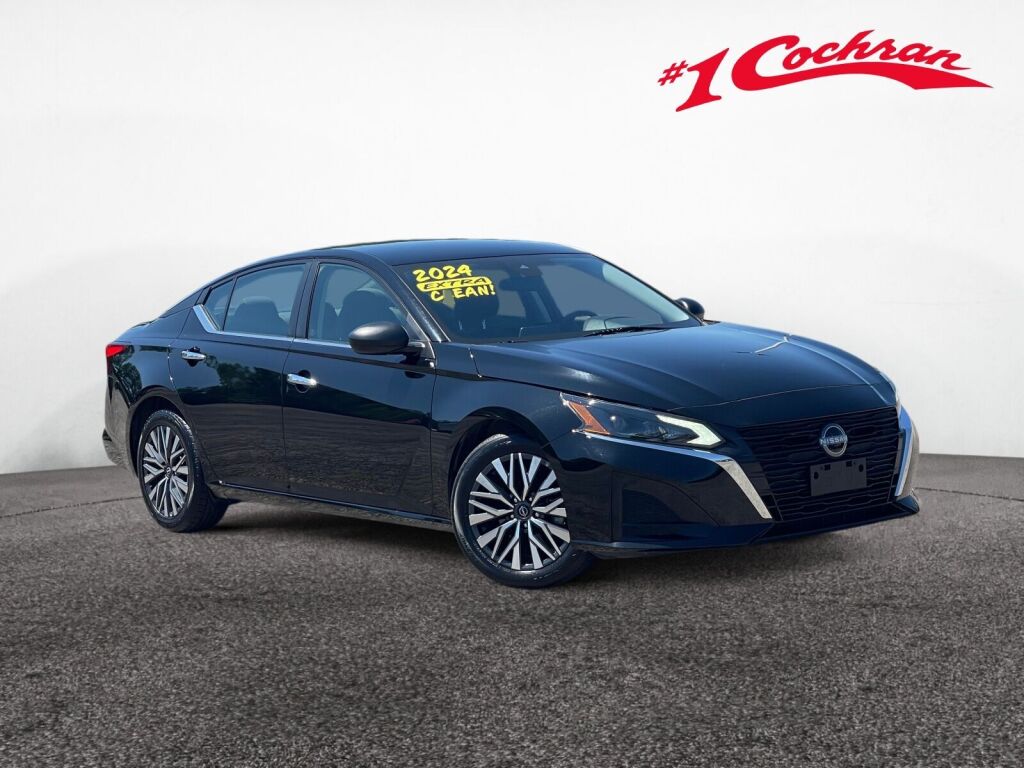 Super Black 2024 Nissan Altima Sedan Front-Wheel Drive Continuously Variable Transmission