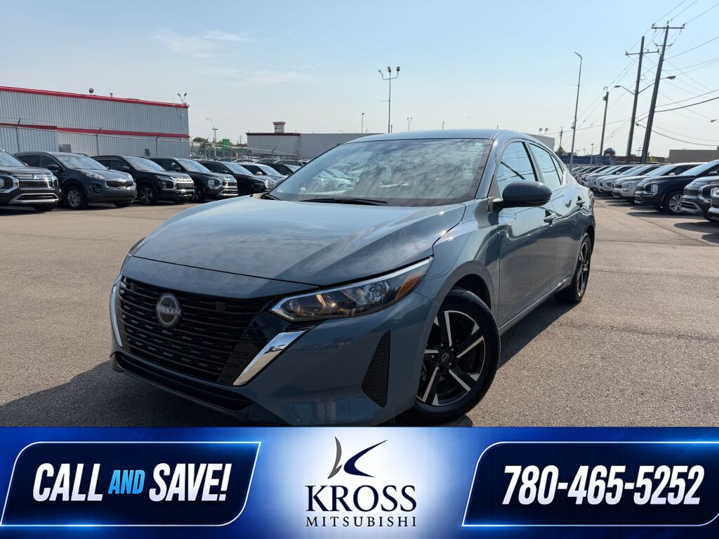 Gray (Atlantic Grey Metallic) 2025 Nissan Sentra Sedan Front-Wheel Drive 1-Speed CVT