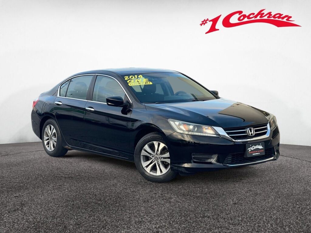 Crystal Black Pearl 2014 Honda Accord Sedan Front-Wheel Drive Continuously Variable Transmission