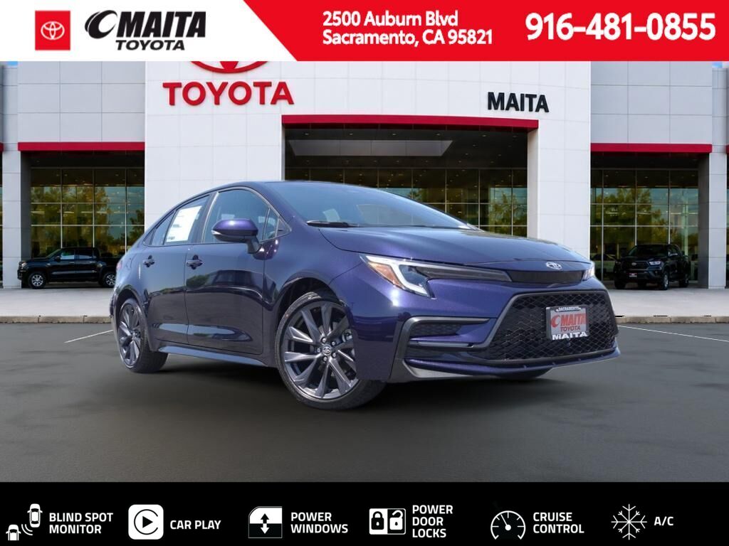 Blueprint with Midnight Black Metallic roof 2026 Toyota Corolla Sedan Front-Wheel Drive Continuously Variable Transmission