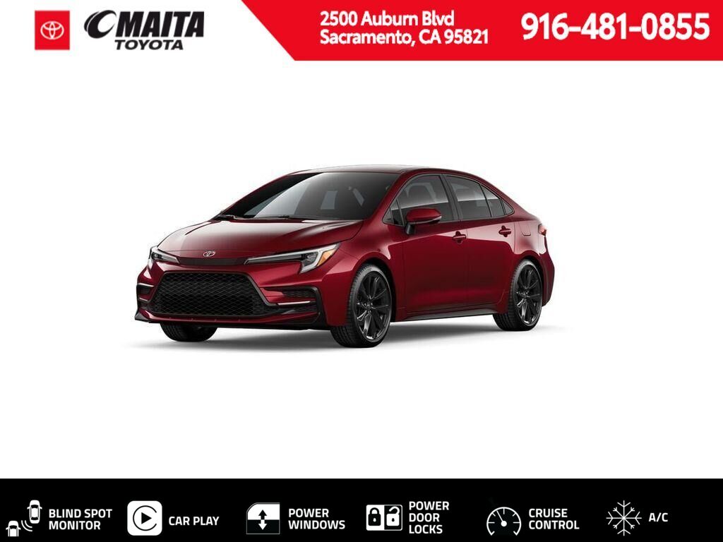 Red (Ruby Flare Pearl) 2026 Toyota Corolla Sedan Front-Wheel Drive Continuously Variable Transmission