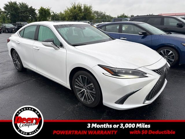 White 2023 Lexus ES Hybrid Sedan  Continuously Variable Transmission