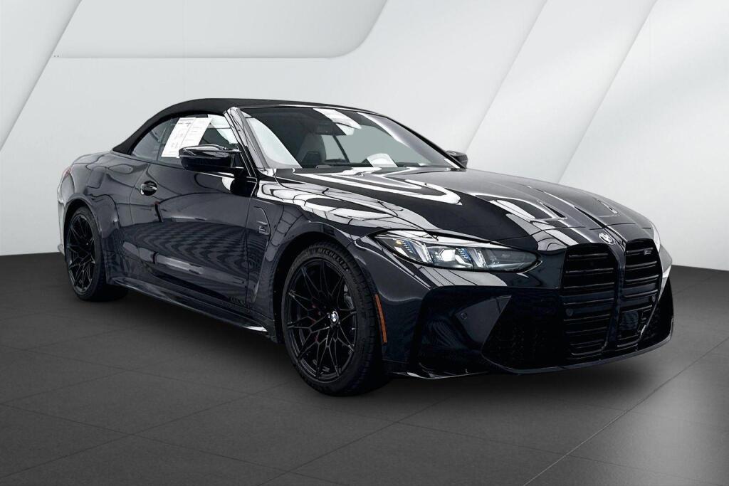 Black Sapphire Metallic 2025 BMW M4 Convertible All-Wheel Drive Automatic