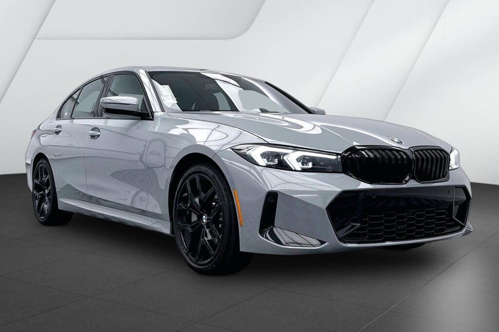 Gray (Brooklyn Grey Metallic) 2026 BMW 3 Series Sedan All-Wheel Drive Automatic
