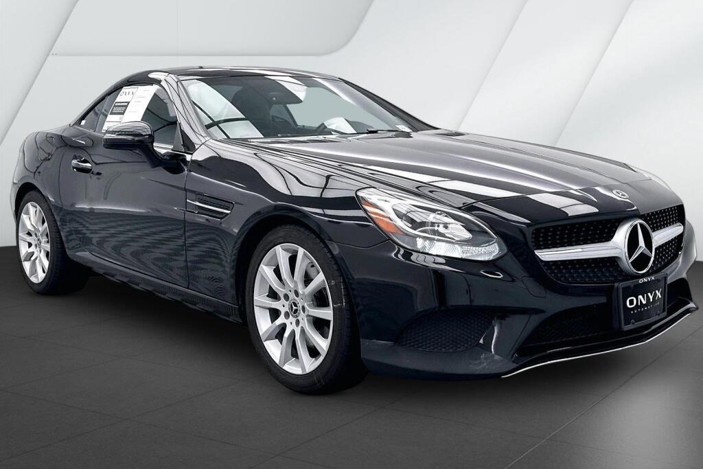 Black 2019 Mercedes-Benz SLC Convertible Rear-Wheel Drive Automatic