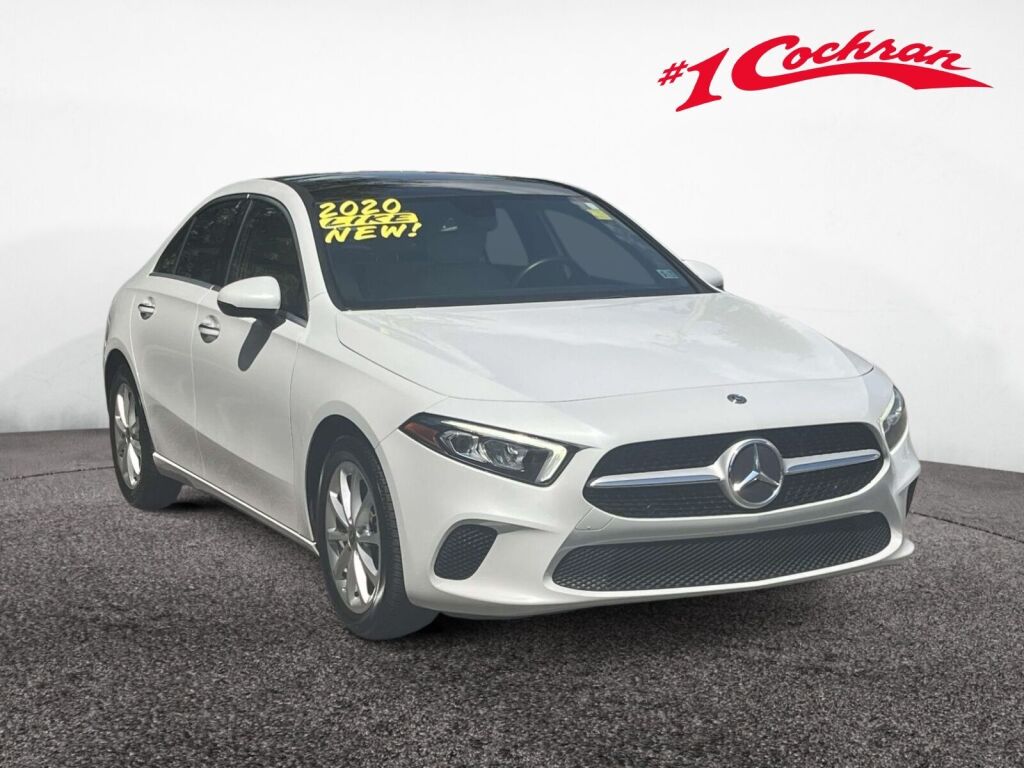 Digital White Metallic 2020 Mercedes-Benz A-Class Sedan All-Wheel Drive 7-Speed Automatic
