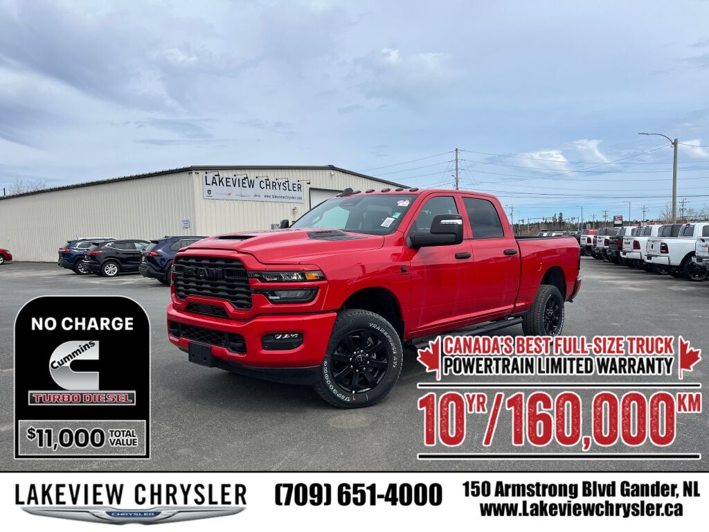 Flame Red 2026 RAM 2500 Pickup Truck Four-Wheel Drive Automatic