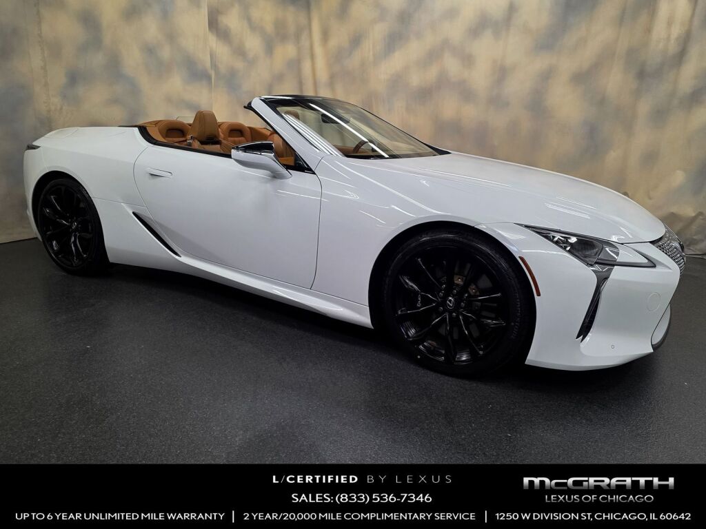 Ultra White 2021 Lexus LC Convertible Rear-Wheel Drive Automatic