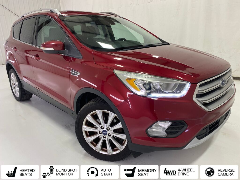 2017 Ford Escape Titanium Ruby Red Metallic Tinted Clearcoat at Honda North