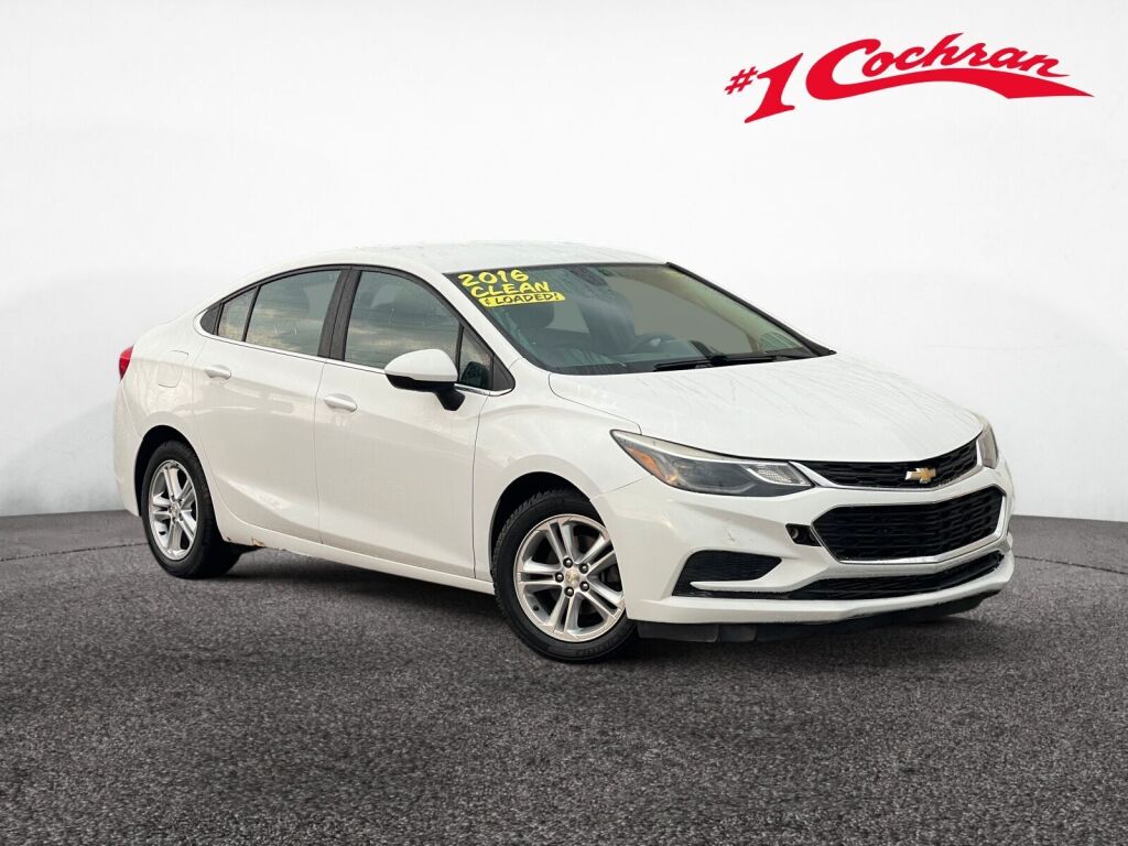 Summit White 2016 Chevrolet Cruze Sedan Front-Wheel Drive 6-Speed Automatic