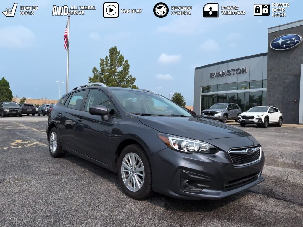 Carbide Gray Metallic 2017 Subaru Impreza Hatchback All-Wheel Drive Continuously Variable Transmission