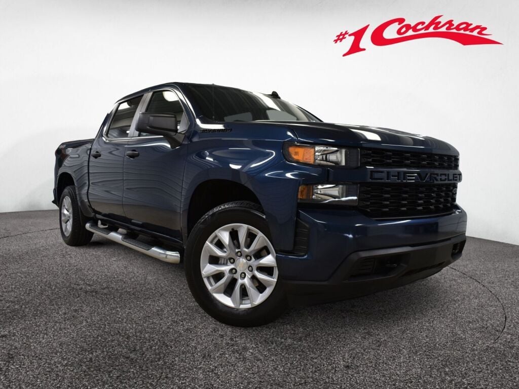 Northsky Blue Metallic 2021 Chevrolet Silverado 1500 Pickup Truck Four-Wheel Drive 8-Speed Automatic