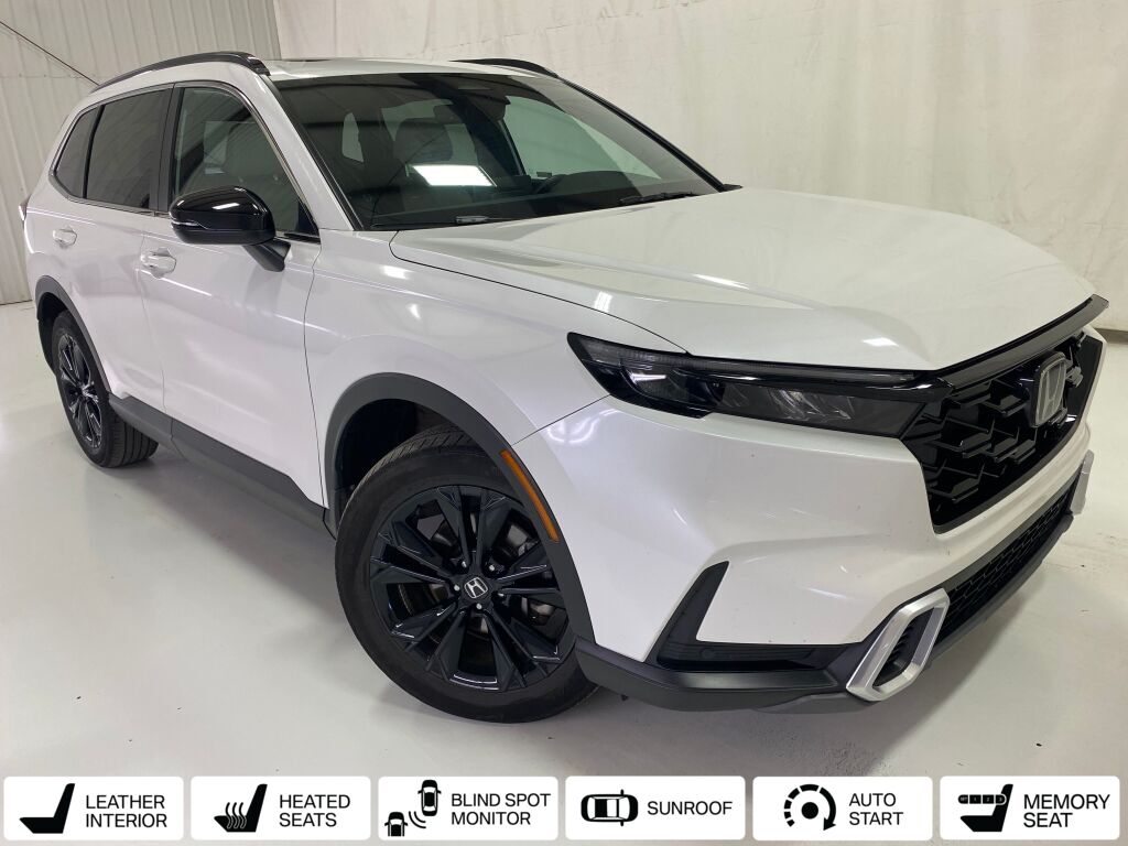 2024 Honda CR-V Hybrid Sport Touring Platinum White Pearl at Spitzer Acura