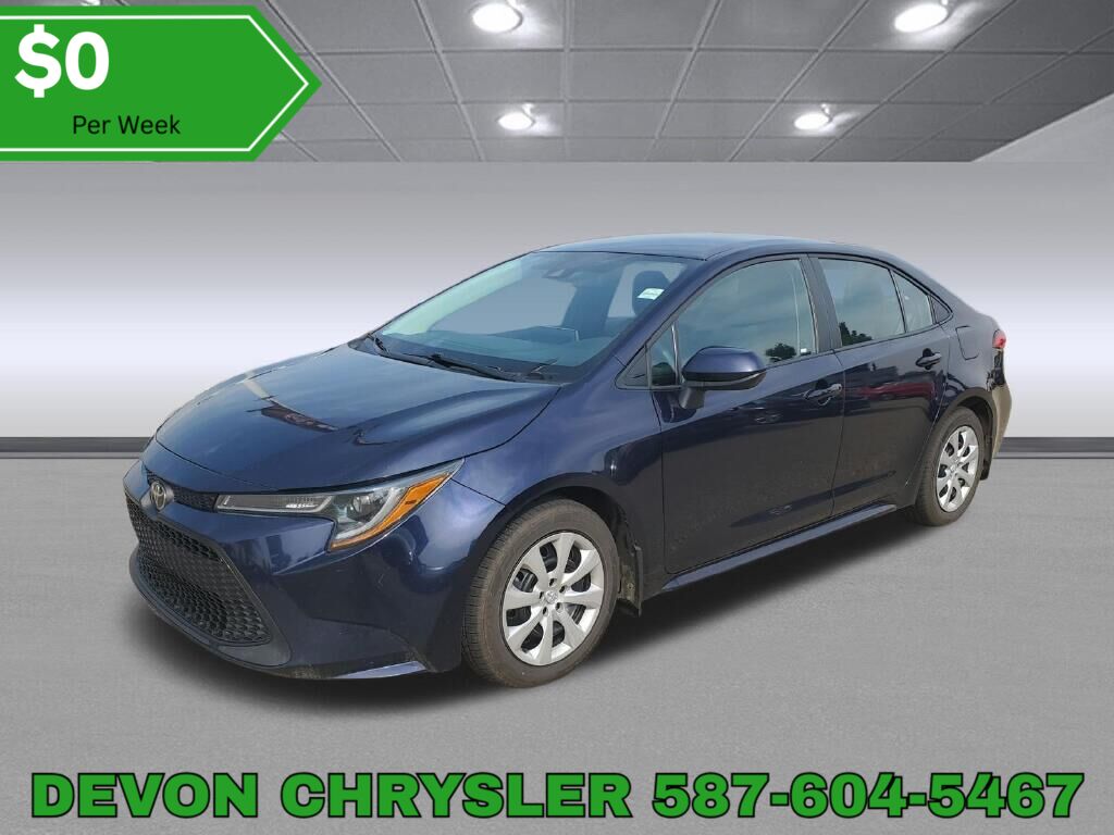 Blue 2021 Toyota Corolla Sedan Front-Wheel Drive Continuously Variable Transmission