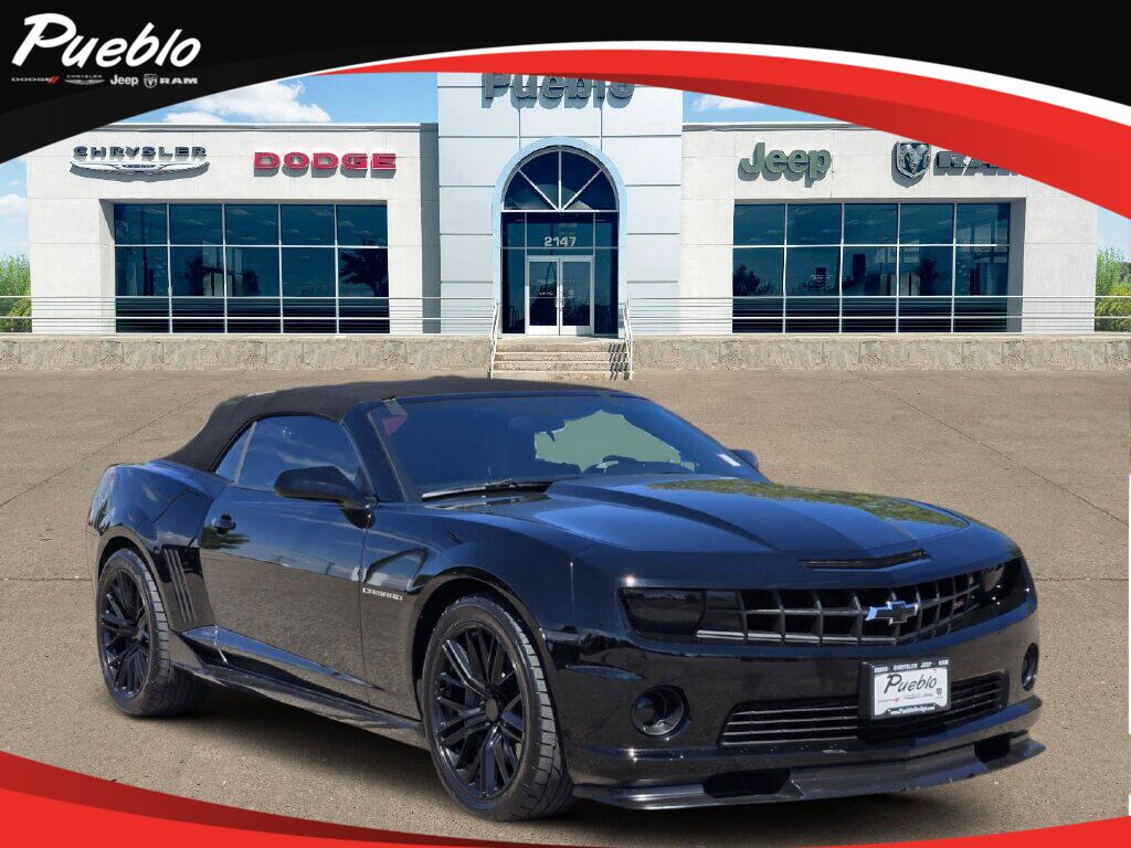 Black 2013 Chevrolet Camaro Convertible Rear-Wheel Drive 6-Speed Manual