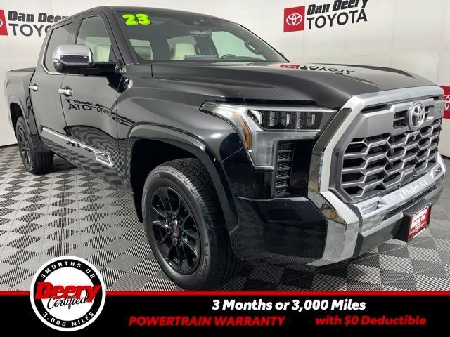 Midnight Black Metallic 2023 Toyota Tundra Pickup Truck Four-Wheel Drive Automatic