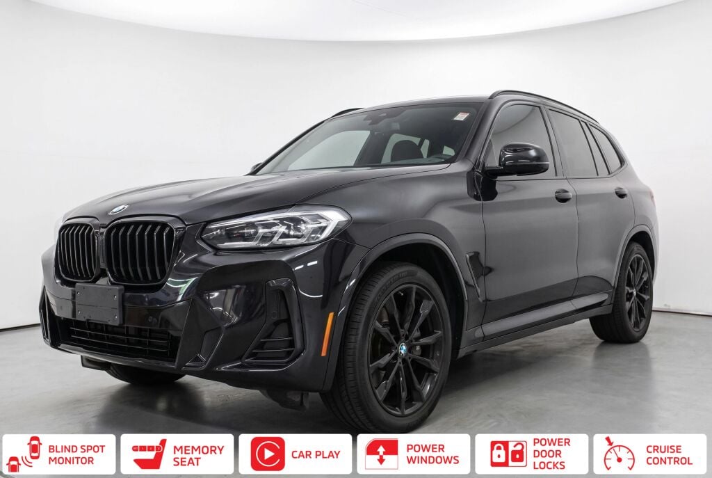 Black Sapphire Metallic 2023 BMW X3 SUV / Crossover All-Wheel Drive