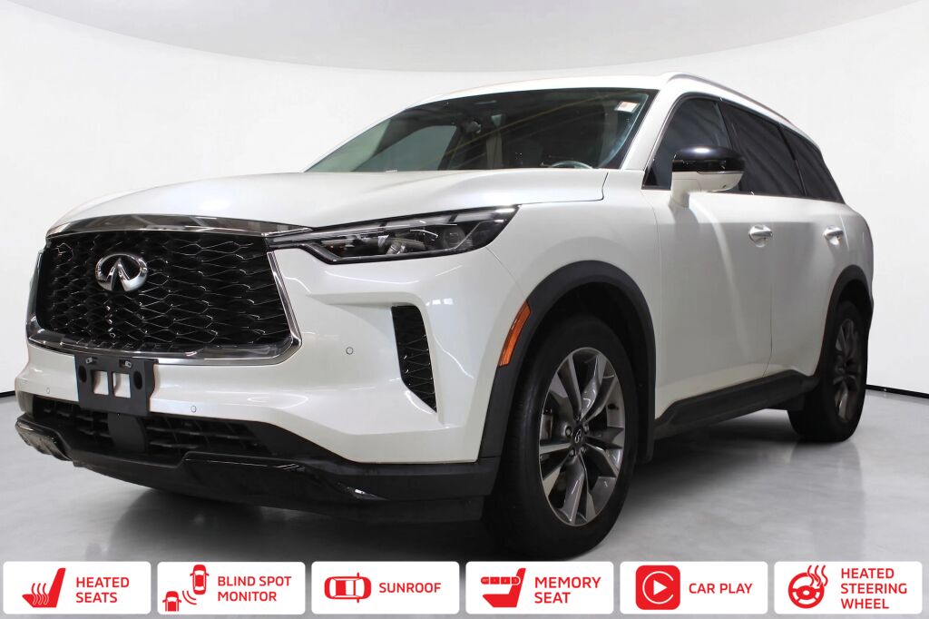 Majestic White 2023 INFINITI QX60 SUV / Crossover All-Wheel Drive 9-Speed Automatic