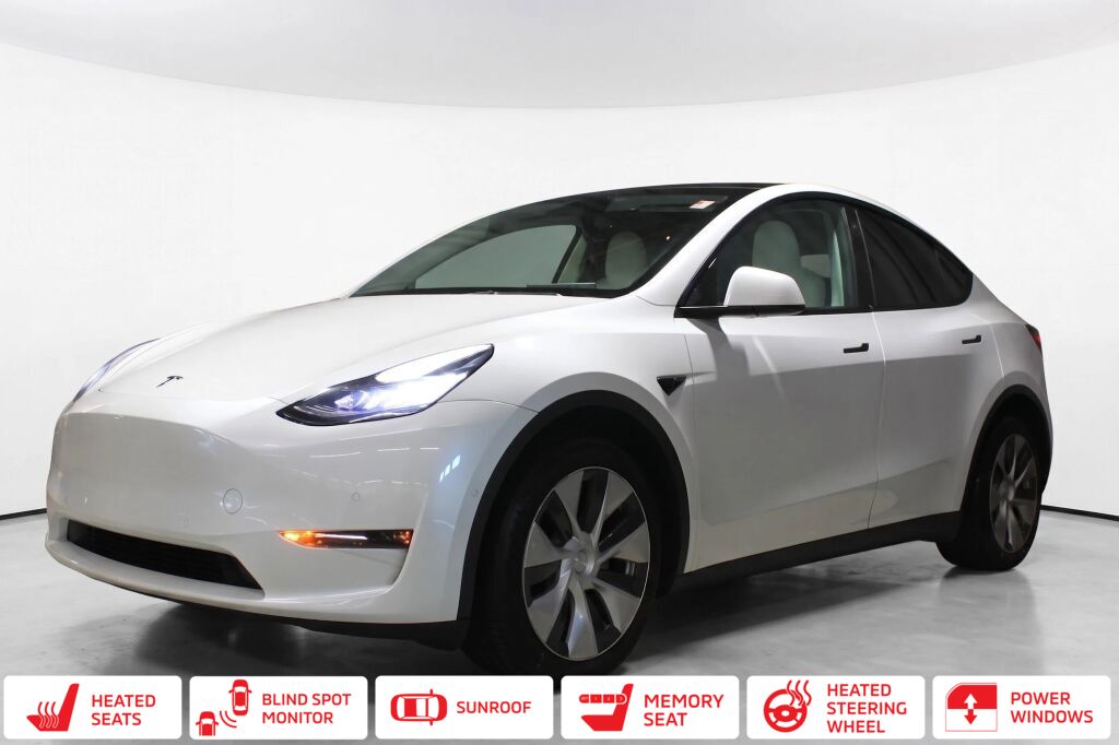 Pearl White Multi-Coat 2022 Tesla Model Y SUV / Crossover All-Wheel Drive