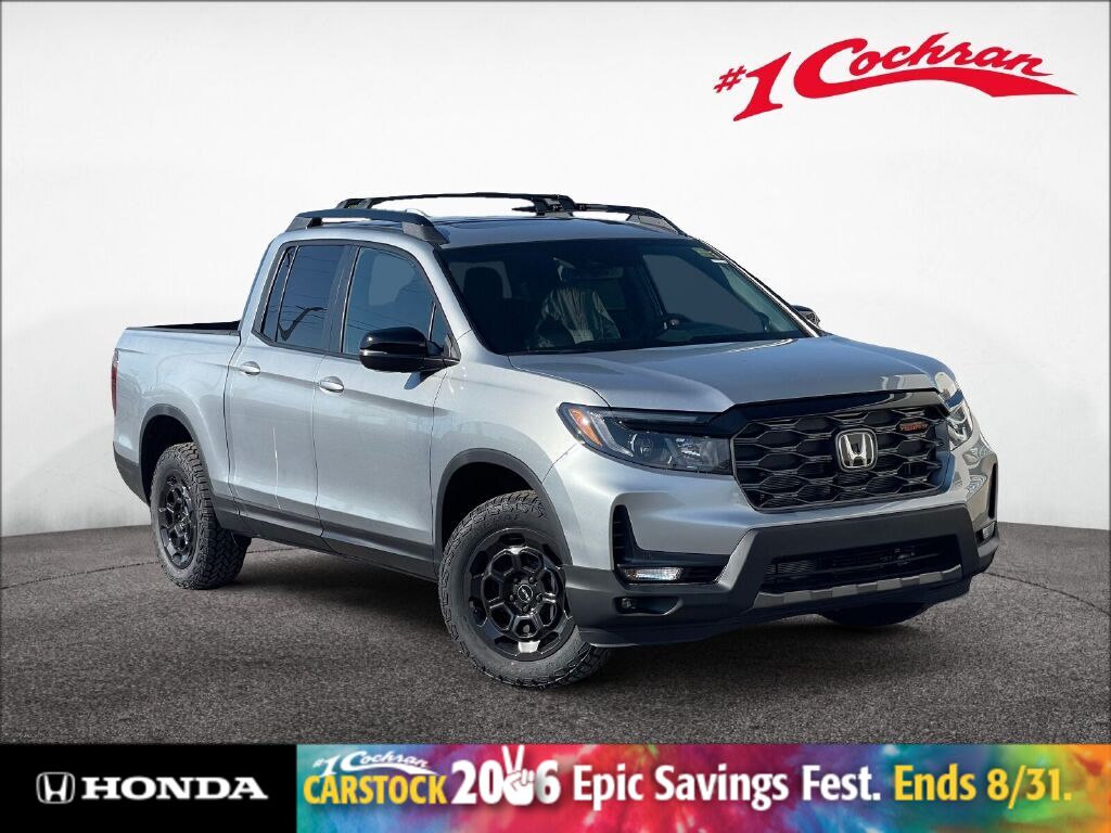 Solar Silver Metallic 2026 Honda Ridgeline Pickup Truck All-Wheel Drive 9-Speed Automatic