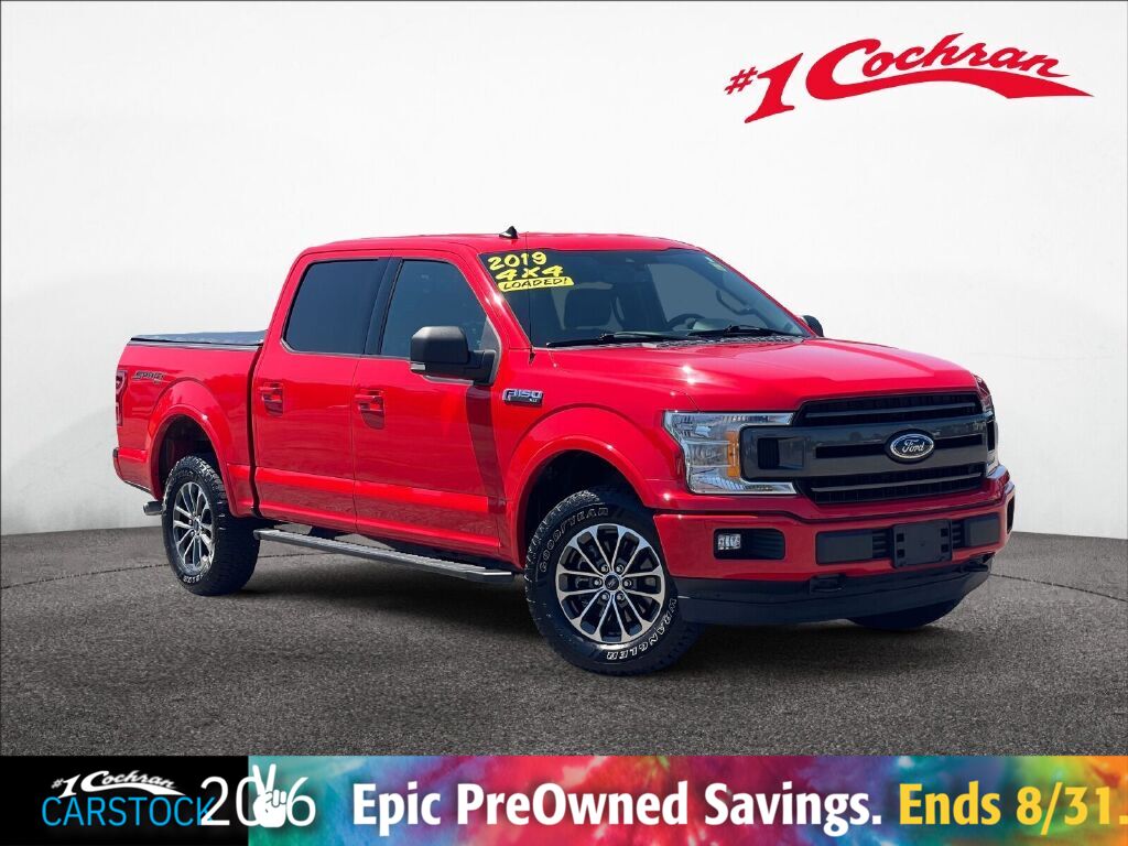 Race Red 2019 Ford F-150 Pickup Truck Four-Wheel Drive Automatic