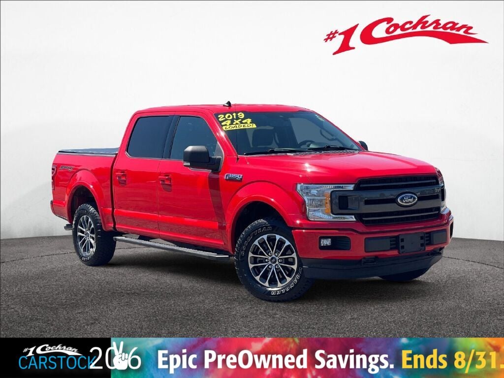 Race Red 2019 Ford F-150 Pickup Truck Four-Wheel Drive Automatic