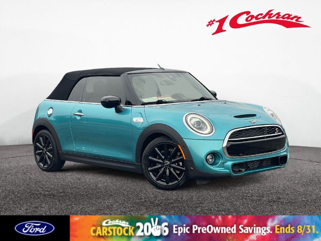 Teal (Caribbean Aqua Metallic) 2020 MINI Cooper Convertible Front-Wheel Drive 7-Speed Automatic