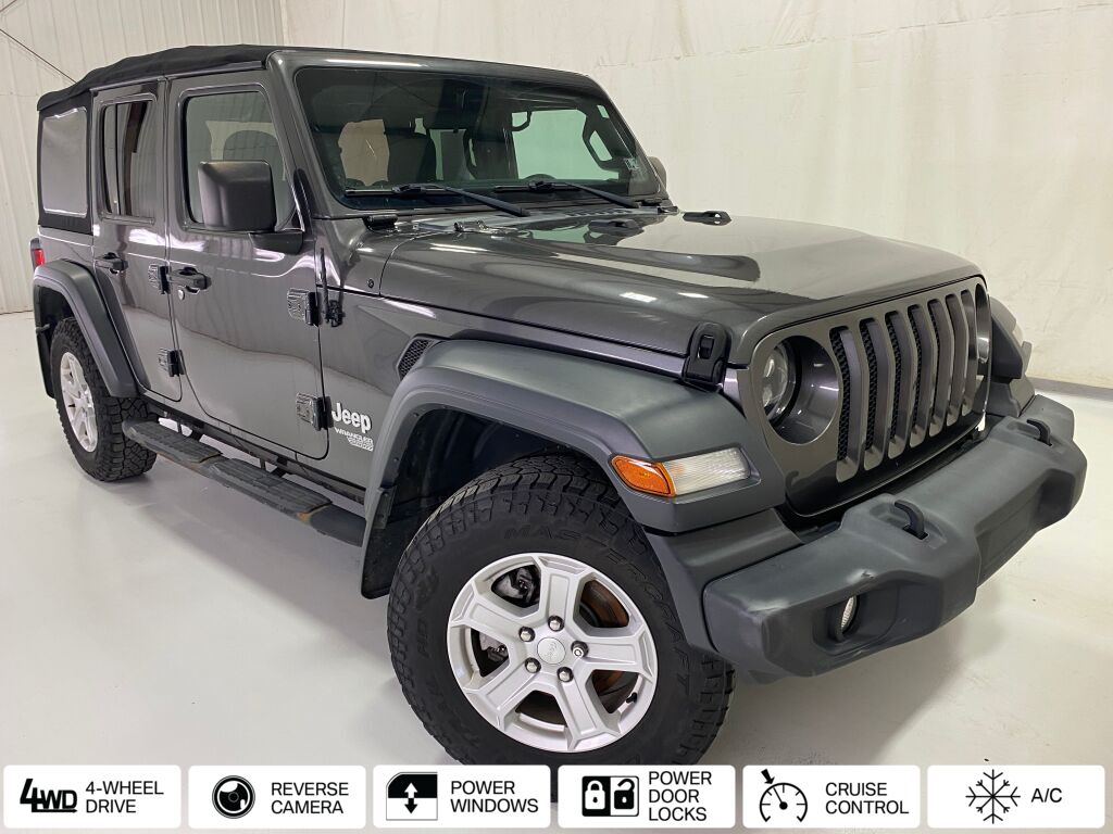 2018 Jeep Wrangler Unlimited Sport S Granite Crystal Metallic Clearcoat at Klick Lewis Buick Chevrolet