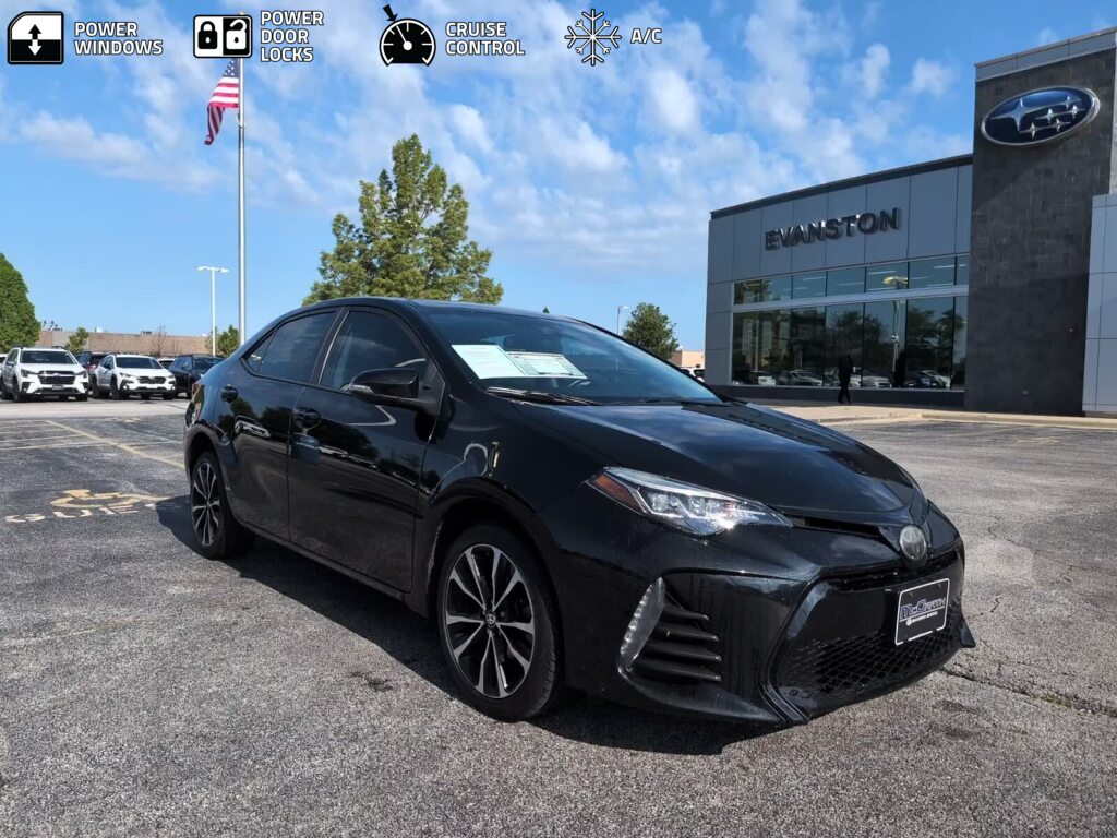 Black Sand Pearl 2019 Toyota Corolla Sedan Front-Wheel Drive Continuously Variable Transmission