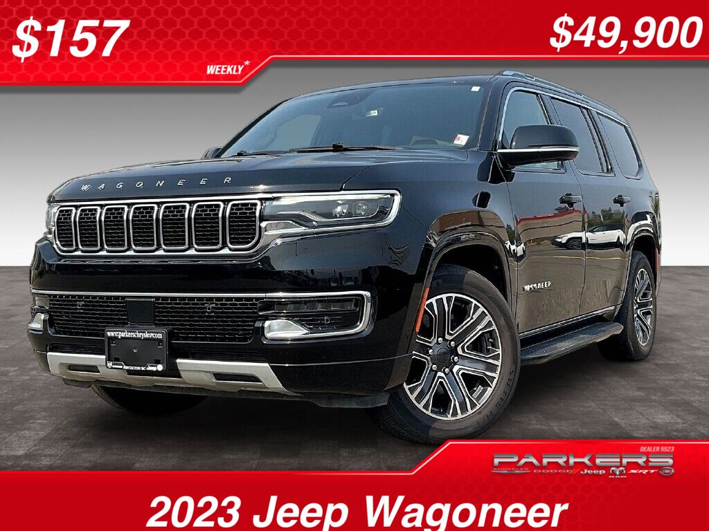 Diamond Black Crystal Pearl 2023 Jeep Wagoneer SUV / Crossover Four-Wheel Drive 8-Speed Automatic