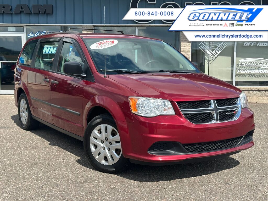 Red 2014 Dodge Grand Caravan Minivan Front-Wheel Drive 6-Speed Automatic
