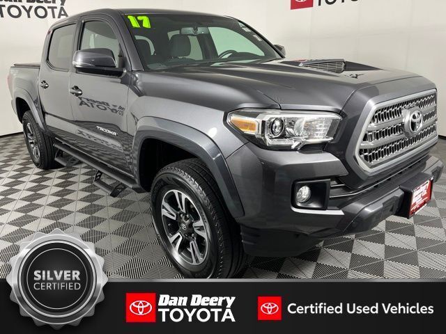 Magnetic Gray Metallic 2017 Toyota Tacoma Pickup Truck Four-Wheel Drive 6-Speed Manual