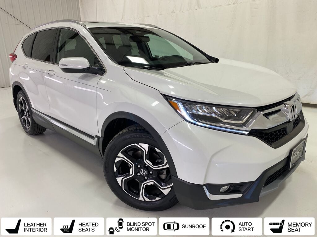 2019 Honda CR-V Touring Platinum White Pearl at Spitzer Acura