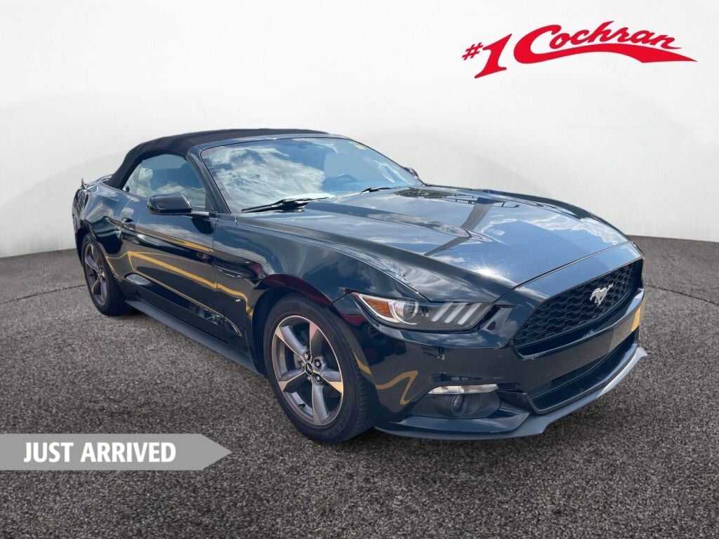Shadow Black 2017 Ford Mustang Convertible Rear-Wheel Drive 6-Speed Automatic