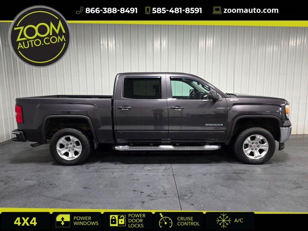 Gray 2015 GMC Sierra 1500 Pickup Truck Four-Wheel Drive 6-Speed Automatic Overdrive