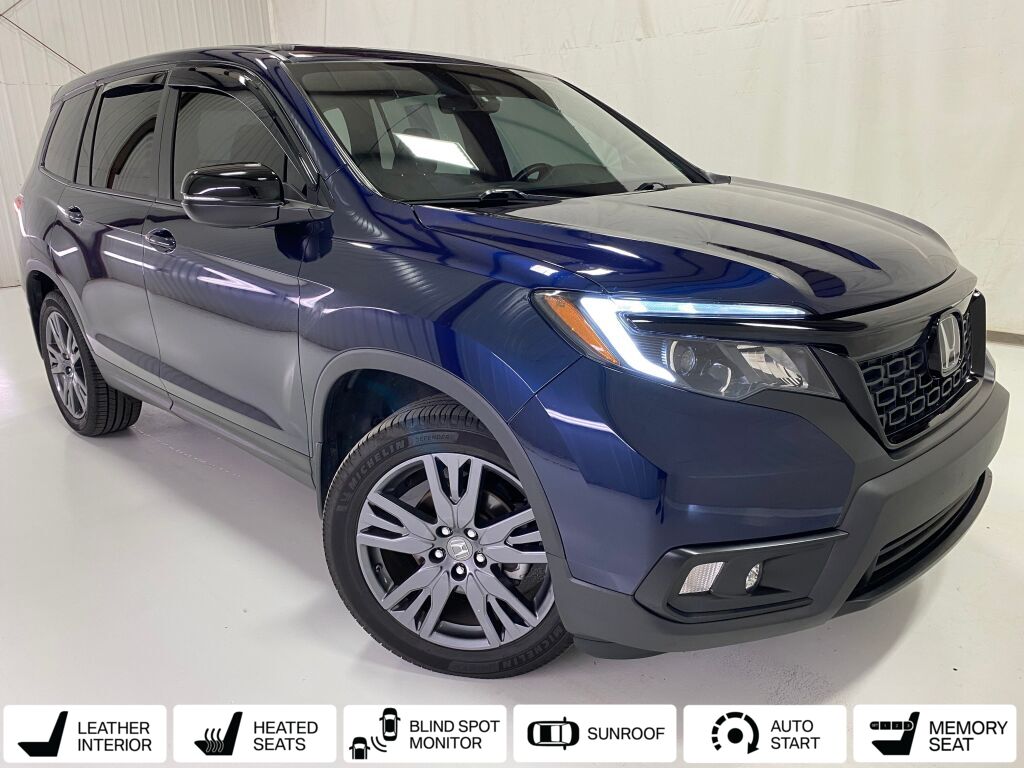 2021 Honda Passport EX-L Obsidian Blue Pearl at Phil Fitts Ford