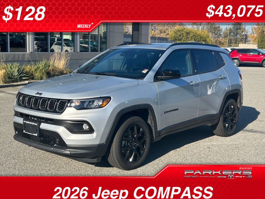 Silver Zynith Metallic 2026 Jeep Compass SUV / Crossover 8-Speed Automatic