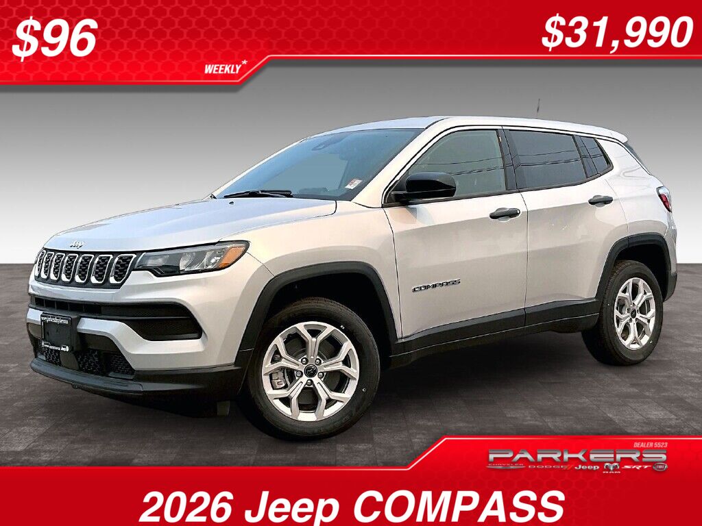 Silver Zynith Metallic 2026 Jeep Compass SUV / Crossover 8-Speed Automatic