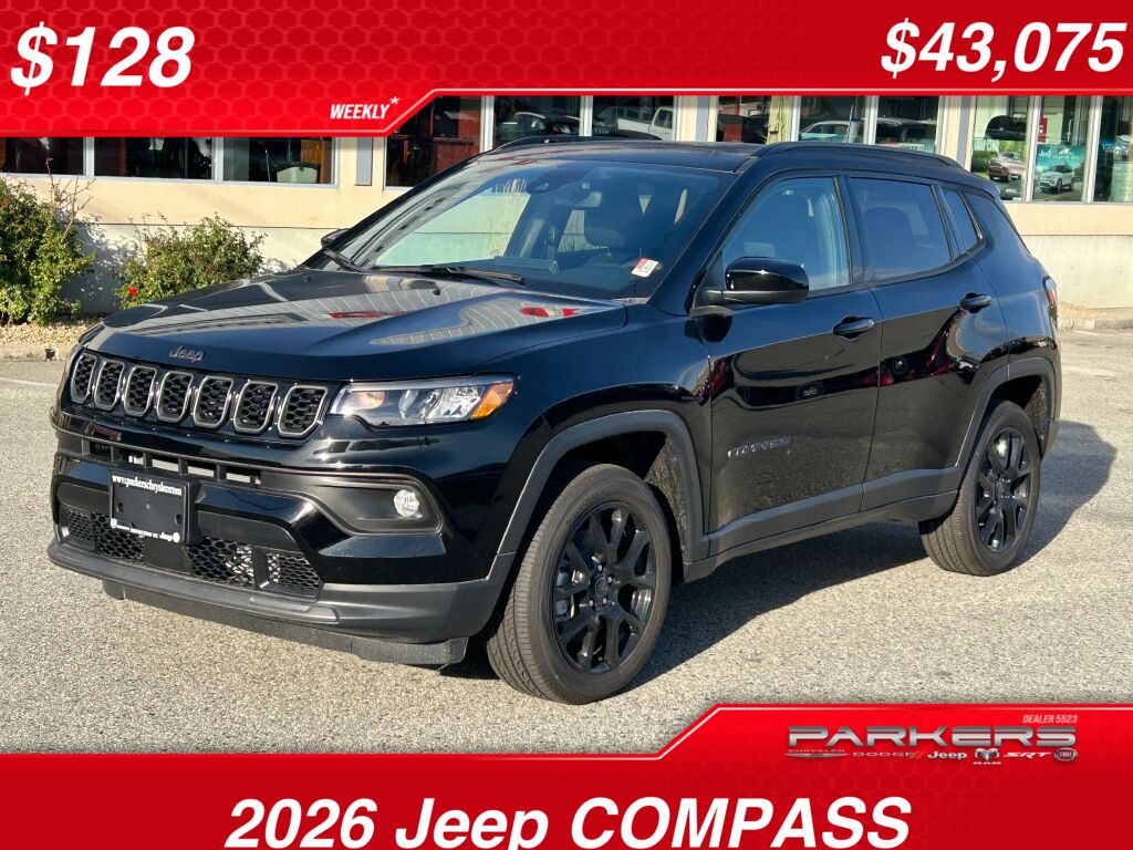 Diamond Black Crystal Pearl 2026 Jeep Compass SUV / Crossover 8-Speed Automatic