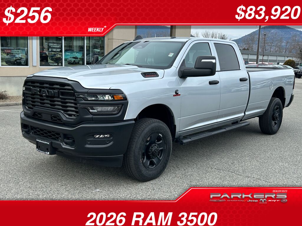 Silver Zynith 2026 RAM 3500 Pickup Truck Four-Wheel Drive 8-Speed Automatic