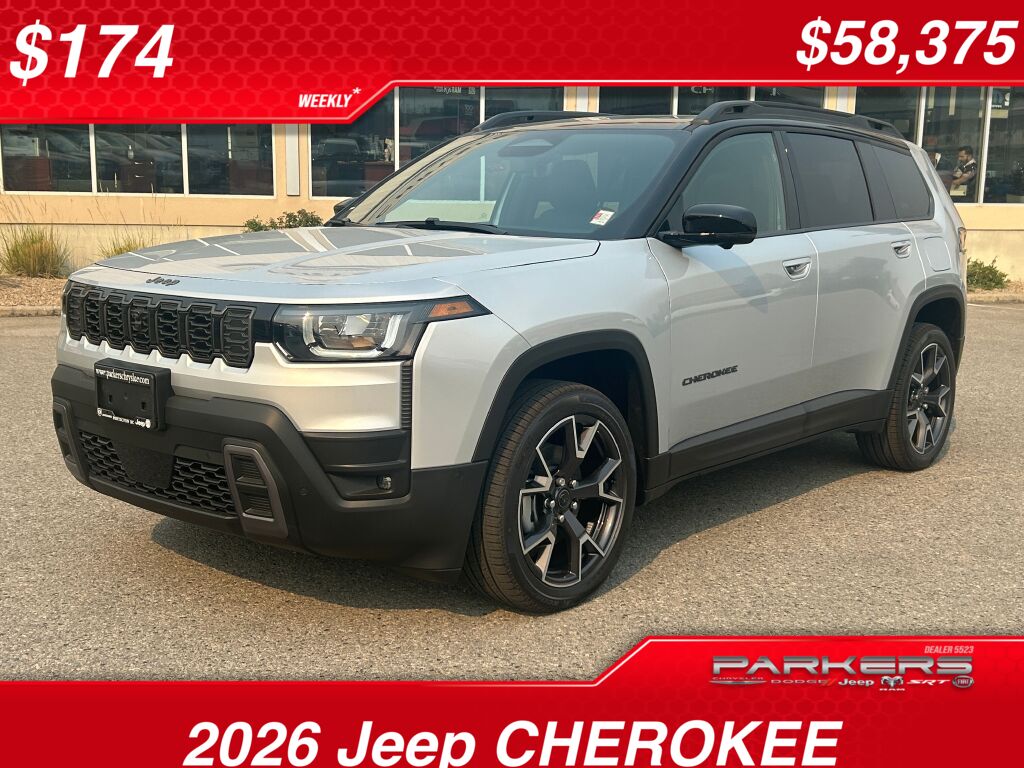 Silver Zynith 2026 Jeep Cherokee SUV / Crossover Four-Wheel Drive Continuously Variable Transmission