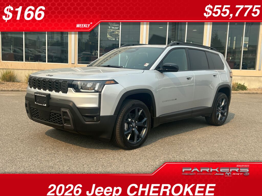 Silver Zynith 2026 Jeep Cherokee SUV / Crossover Four-Wheel Drive Continuously Variable Transmission