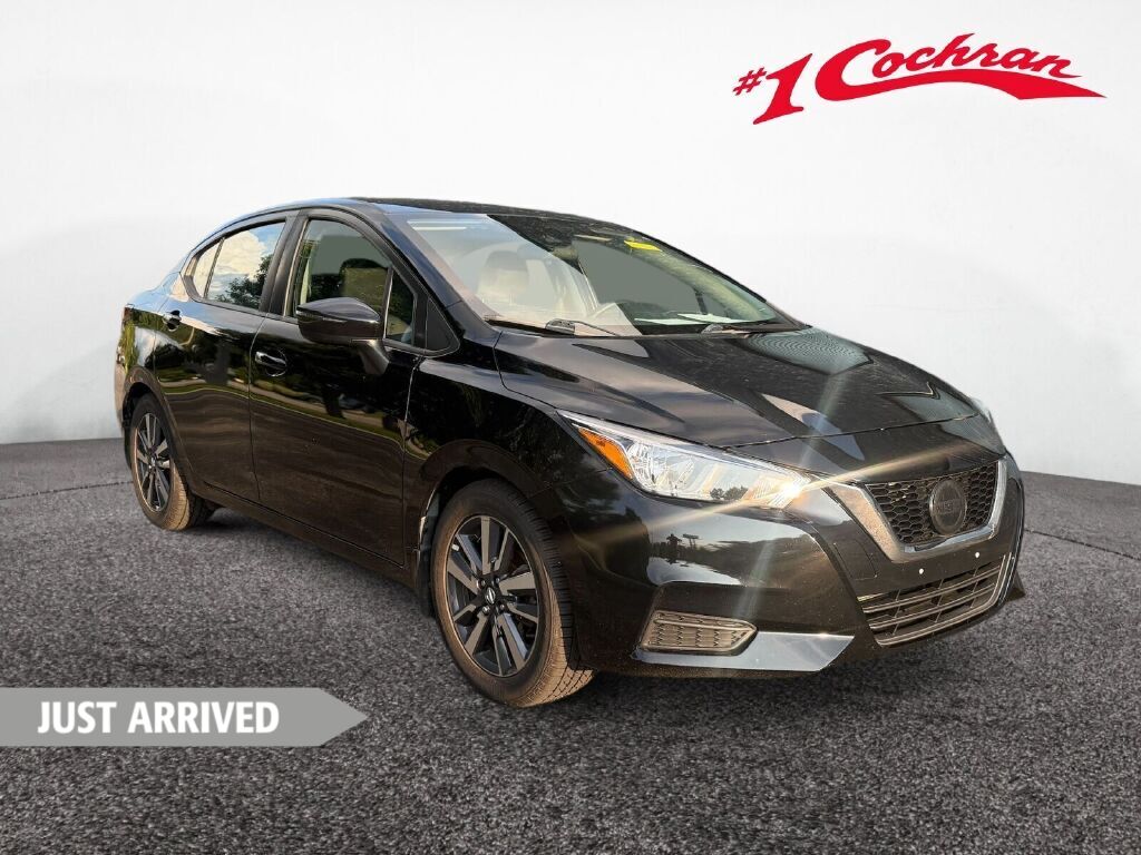 Super Black 2020 Nissan Versa Sedan Front-Wheel Drive Continuously Variable Transmission