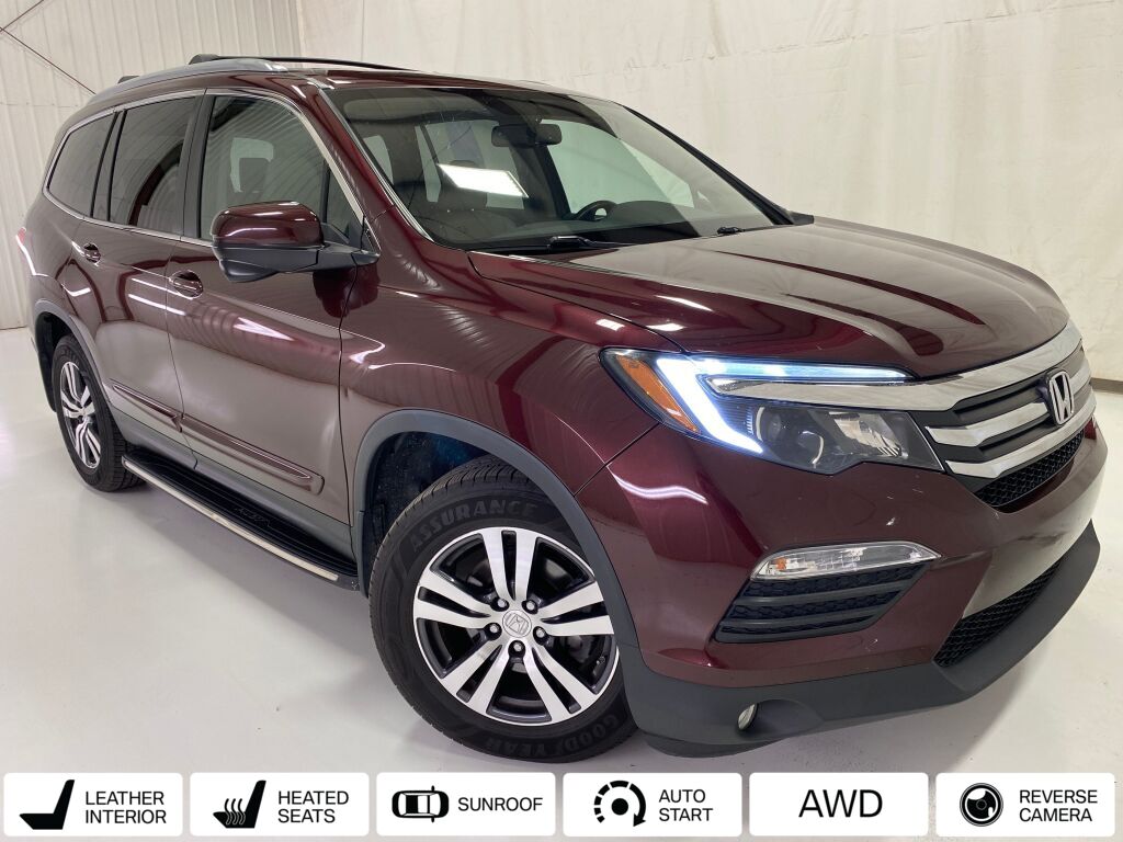2017 Honda Pilot EX-L Dark Cherry Pearl at Subaru and VW of Moon Township