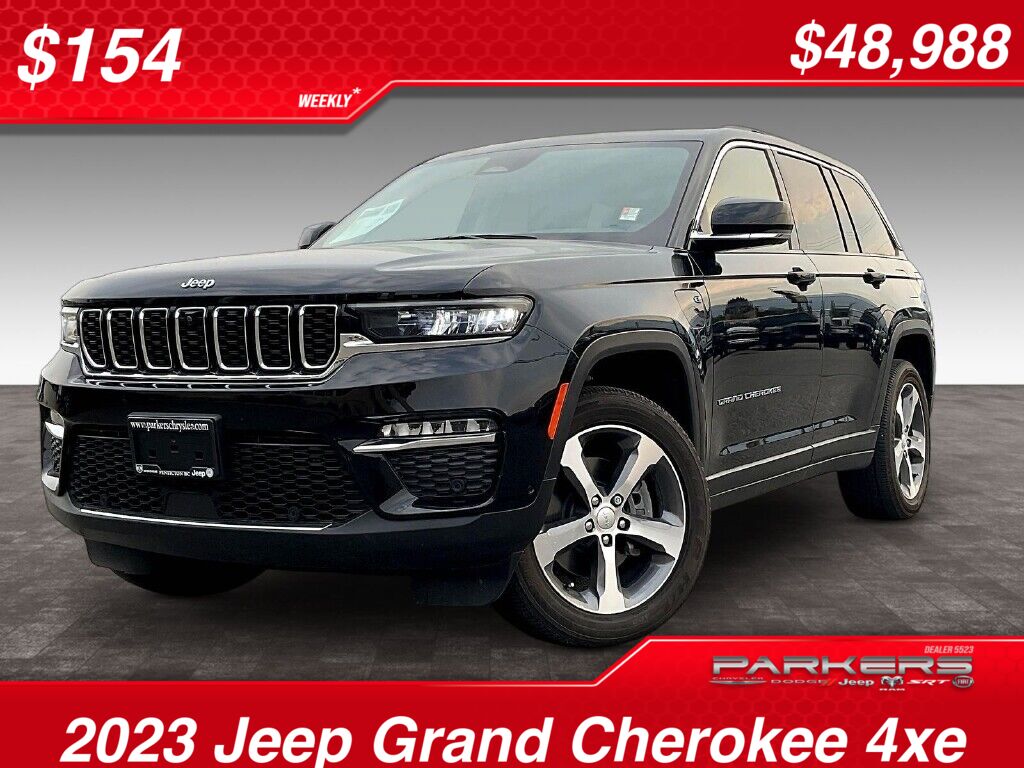 Diamond Black Crystal Pearl 2023 Jeep Grand Cherokee 4xe SUV / Crossover 8-Speed Automatic
