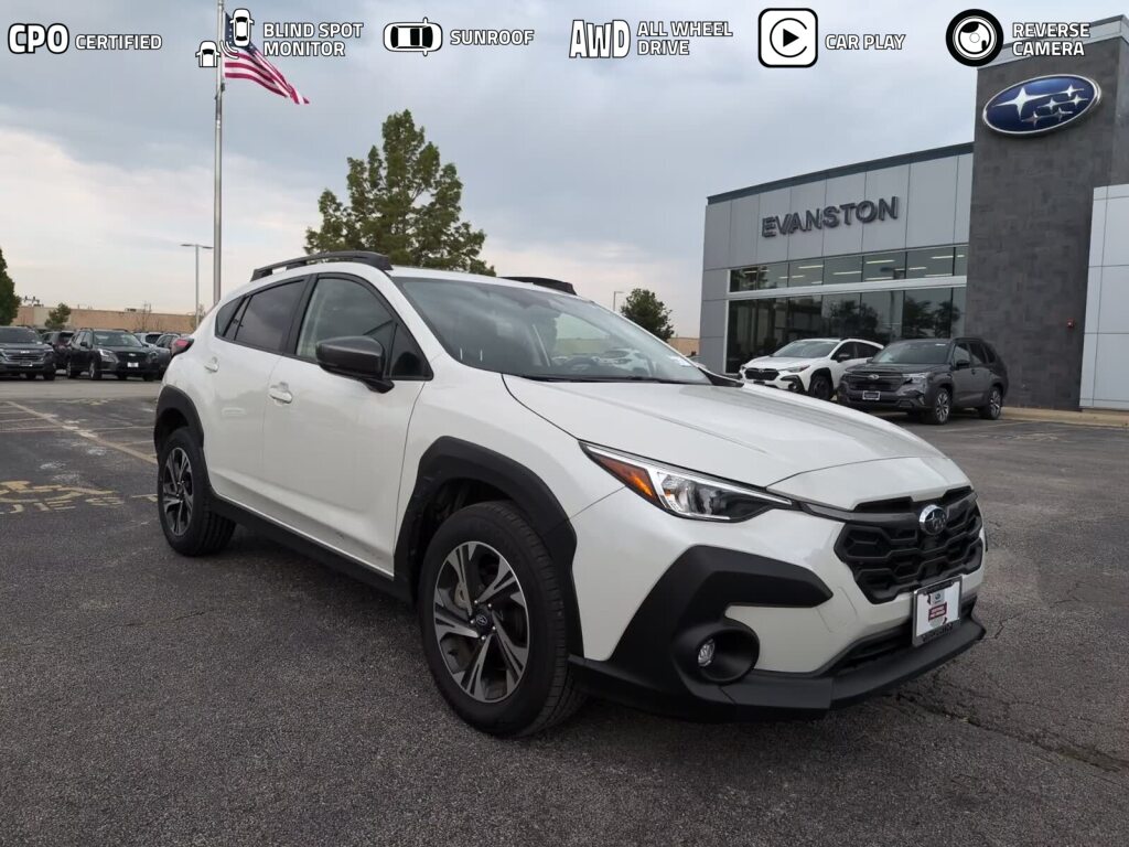 Crystal White Pearl 2025 Subaru Crosstrek SUV / Crossover All-Wheel Drive Continuously Variable Transmission