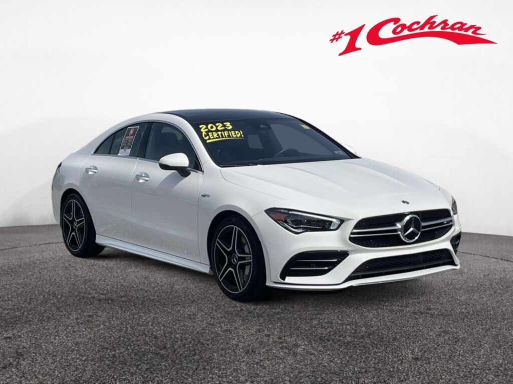 Polar White 2023 Mercedes-Benz CLA Coupe All-Wheel Drive 7-Speed Automatic