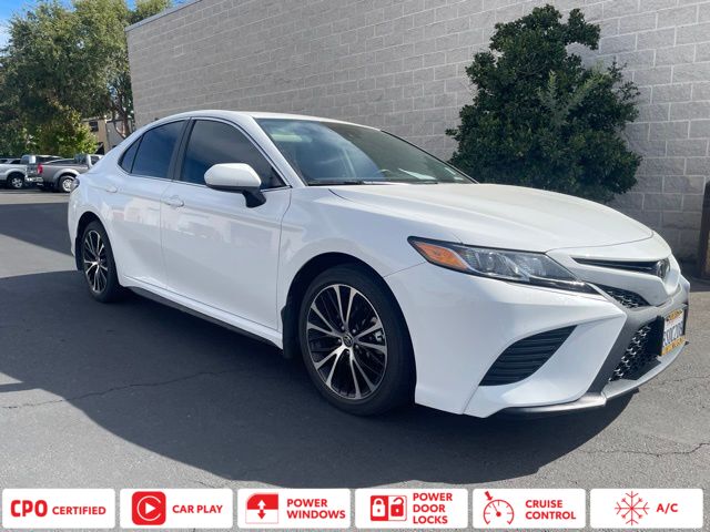 Super White 2020 Toyota Camry Sedan Front-Wheel Drive 8-Speed Automatic